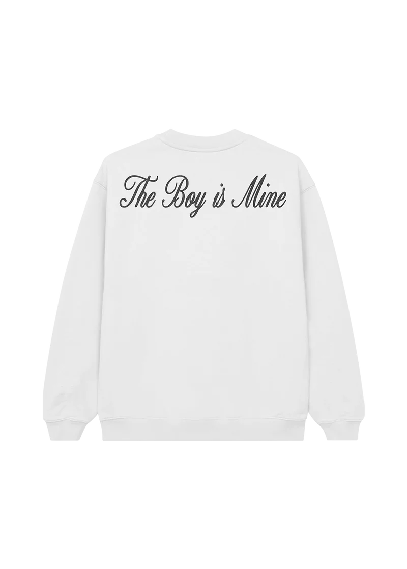 Ariana Grande The Boy Is Mine Crewneck Official Ariana Grande Merchandise