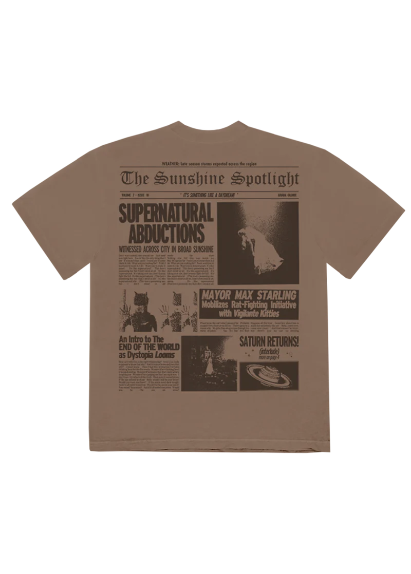 Ariana Grande Brighter Days Newspaper T-Shirt Official Ariana Grande Merchandise