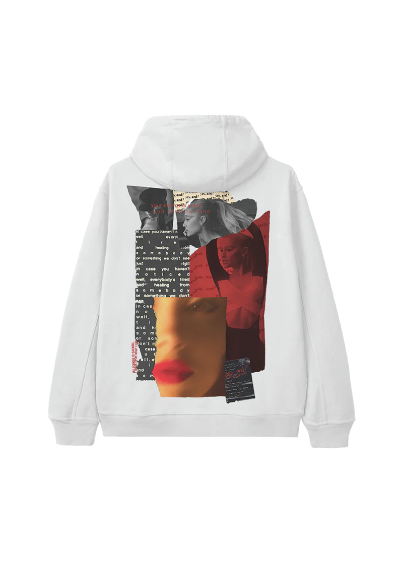 Ariana Grande Yes, And? Collage Hoodie Official Ariana Grande Merchandise