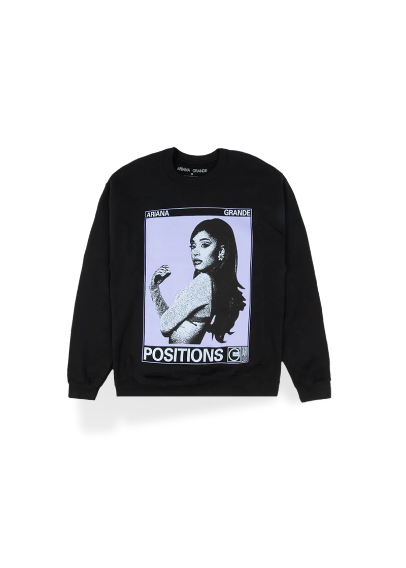 Ariana Grande Positions Photo Crewneck Official Ariana Grande Merchandise