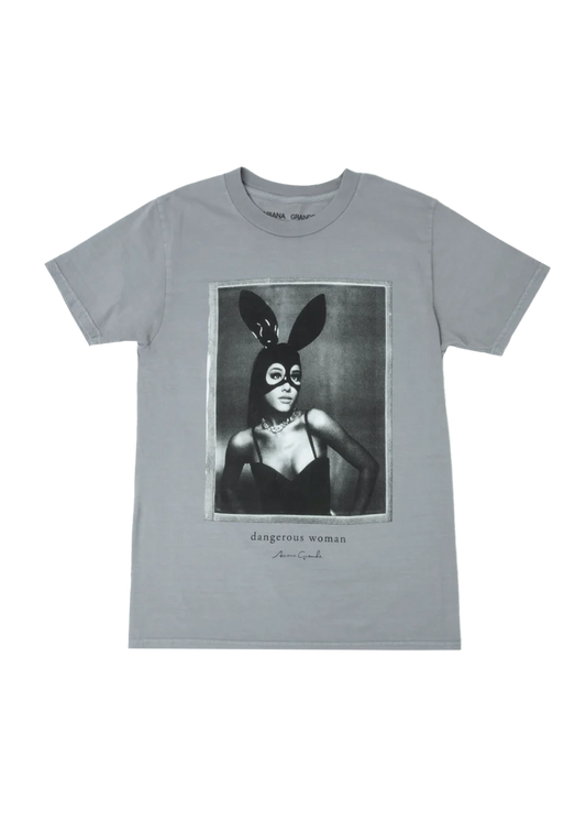 Ariana Grande Dangerous Woman Gray T-Shirt Official Ariana Grande Merchandise