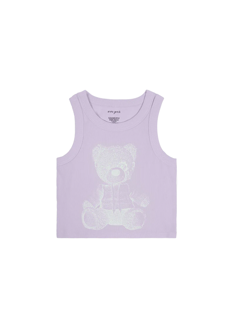 Ariana Grande Teddy Ribbed Tank Top Official Ariana Grande Merchandise