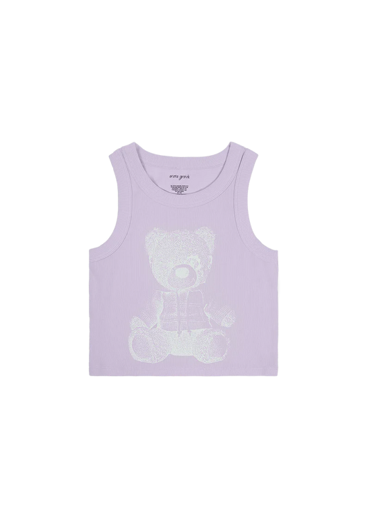 Ariana Grande Teddy Ribbed Tank Top Official Ariana Grande Merchandise