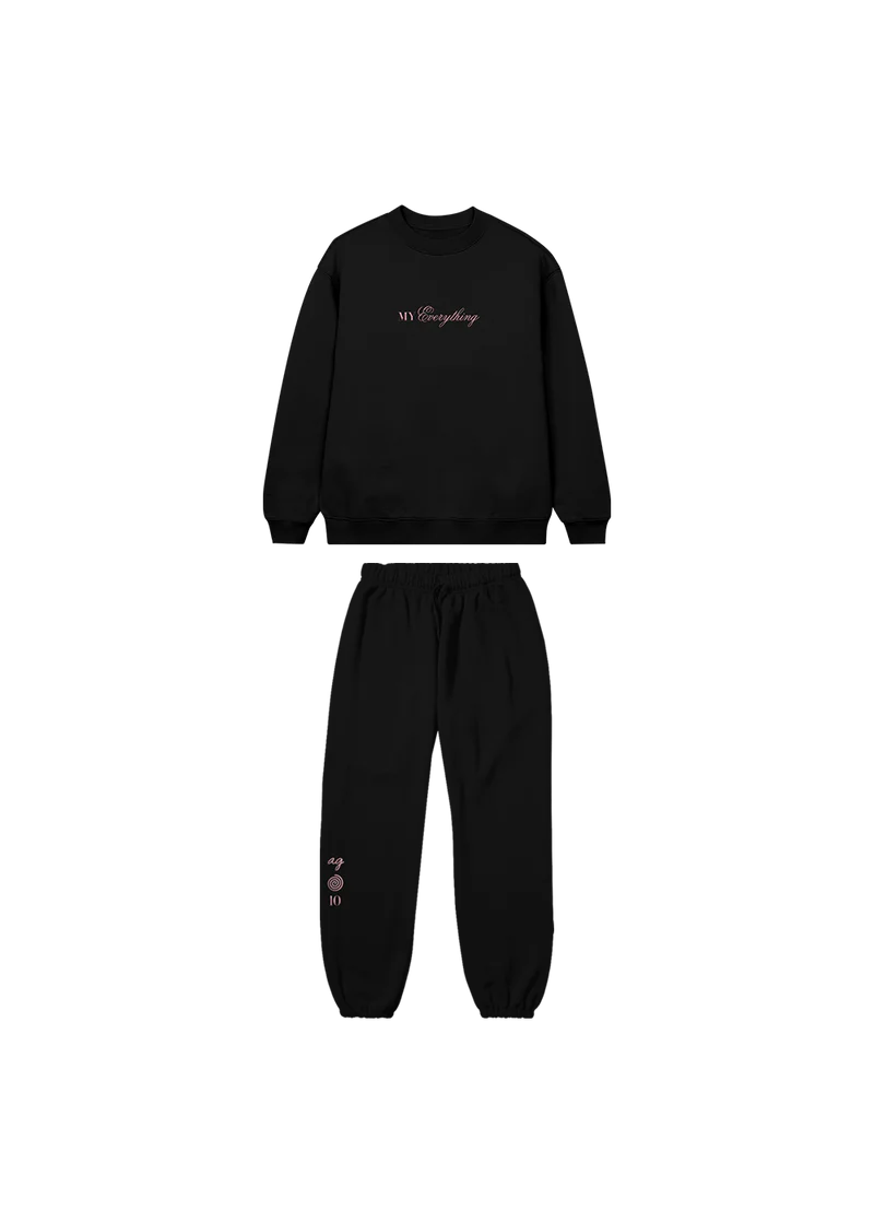 Ariana Grande My Everything 10th Anniversary Puff Print Crewneck + Sweatpants Set Official Merch