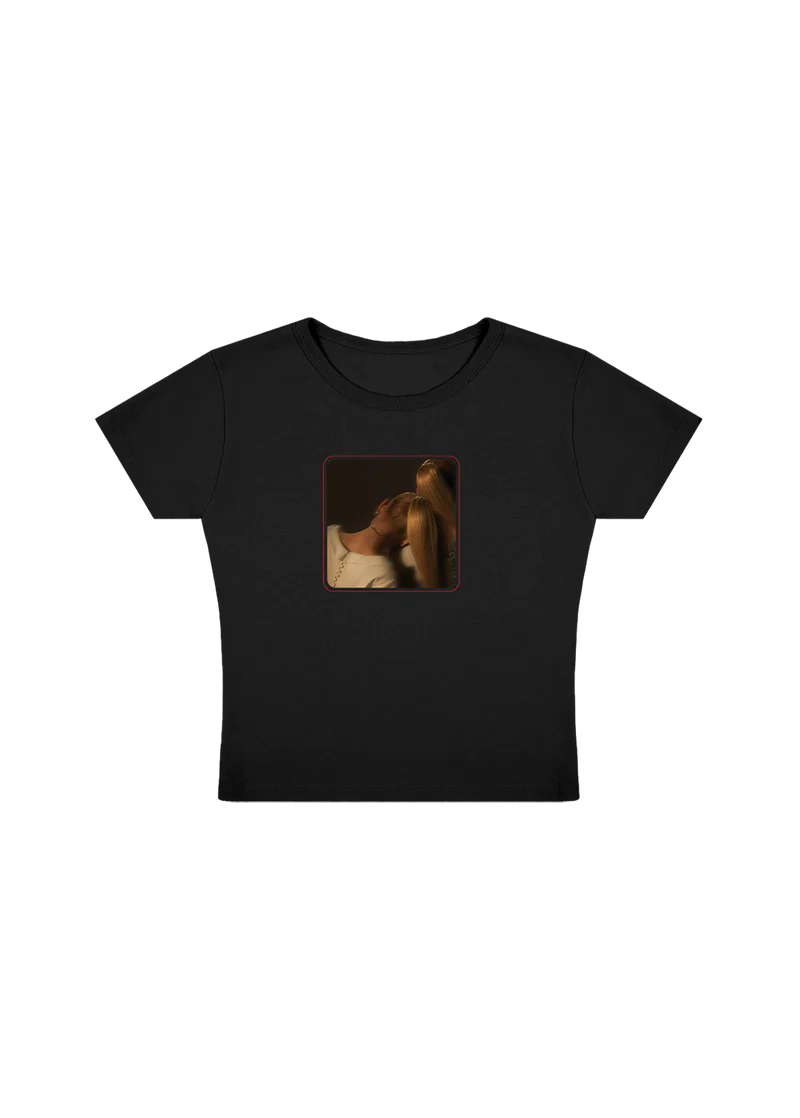 Ariana Grande AG7 Cropped Black T-Shirt Official Ariana Grande Merchandise