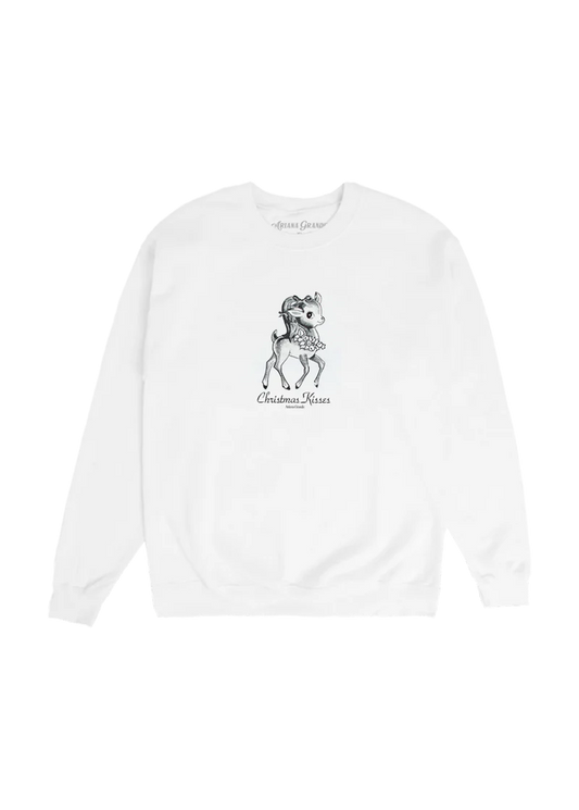 Ariana Grande Christmas Kisses Reindeer Crewneck Official Merch