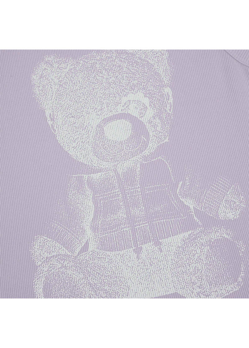 Ariana Grande Teddy Ribbed Tank Top Official Ariana Grande Merchandise