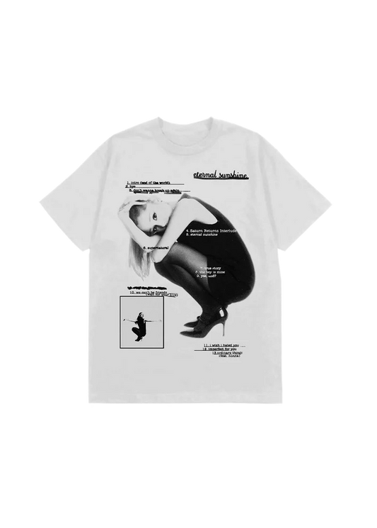 Ariana Grande Eternal Sunshine Tracklist White T-Shirt Official Ariana Grande Merchandise